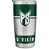 Rico Industries NCAA Portland State Vikings Standard 20oz Stainless Steel Tumbler with Lid - Great For Coffee, Tea, Water or Cocktails