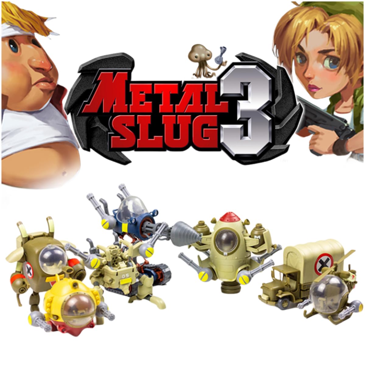 HiPlay Plastic Model Kits: Metal Slug3: ASV Space Combat Vehicle, Mecha Anime Style Collectible Action Figures ASVYZZC (ASVYZZC)
