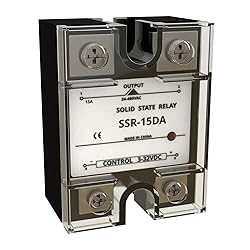 YQSIYU SSR-15DA Solid State Relay DC to AC, Input