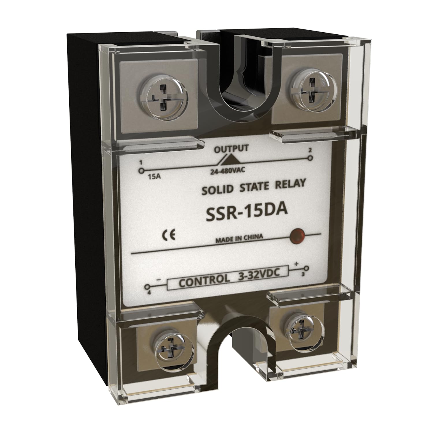 YQSIYU SSR-15DA Solid State Relay DC to AC, Input