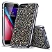 ESR iPhone 8 Plus Case, iPhone 7 Plus Case, Glitter Bling Hard Cover with Dual-Layer Structure [Hard PC Back Exterior + Soft TPU Interior] for The iPhone 8 Plus/7 Plus(Black)