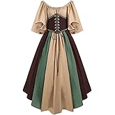 Women's Medieval Renaissance Costume Cosplay Over Dress Halloween Vampire Bride Costumes Dress For Women