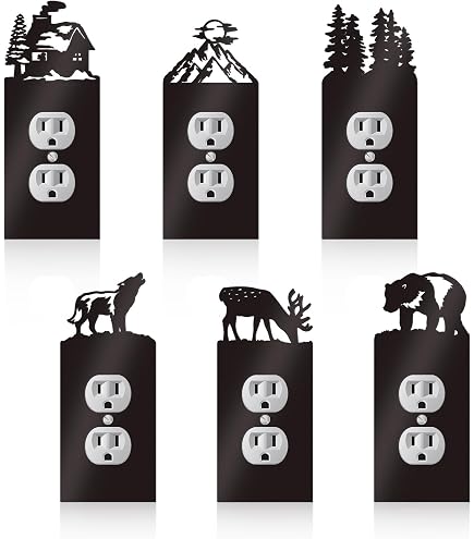 SWEN Products Cartello Di Benvenuto In Metallo – Scritta 'WOLF' – Nero, 28x33 Cm, Verniciatura A Polvere, Da Esterno/Interno - 2
