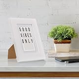 Fabian Clarke London A6 White Wood Photo Frame with Mount and Glass view 7