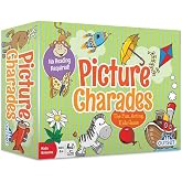 Outset Media Picture Charades &ndash; No Reading Required &ndash; Preschool Game for Ages 4 and up, Multi Includes 192 Cards, Instructions.