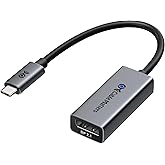 Cable Matters 80Gbps USB C to DisplayPort 2.1 Adapter, 16K@60hz, 8K@240hz, 4K@960Hz and HDR Support - Thunderbolt 5/4, USB4 C