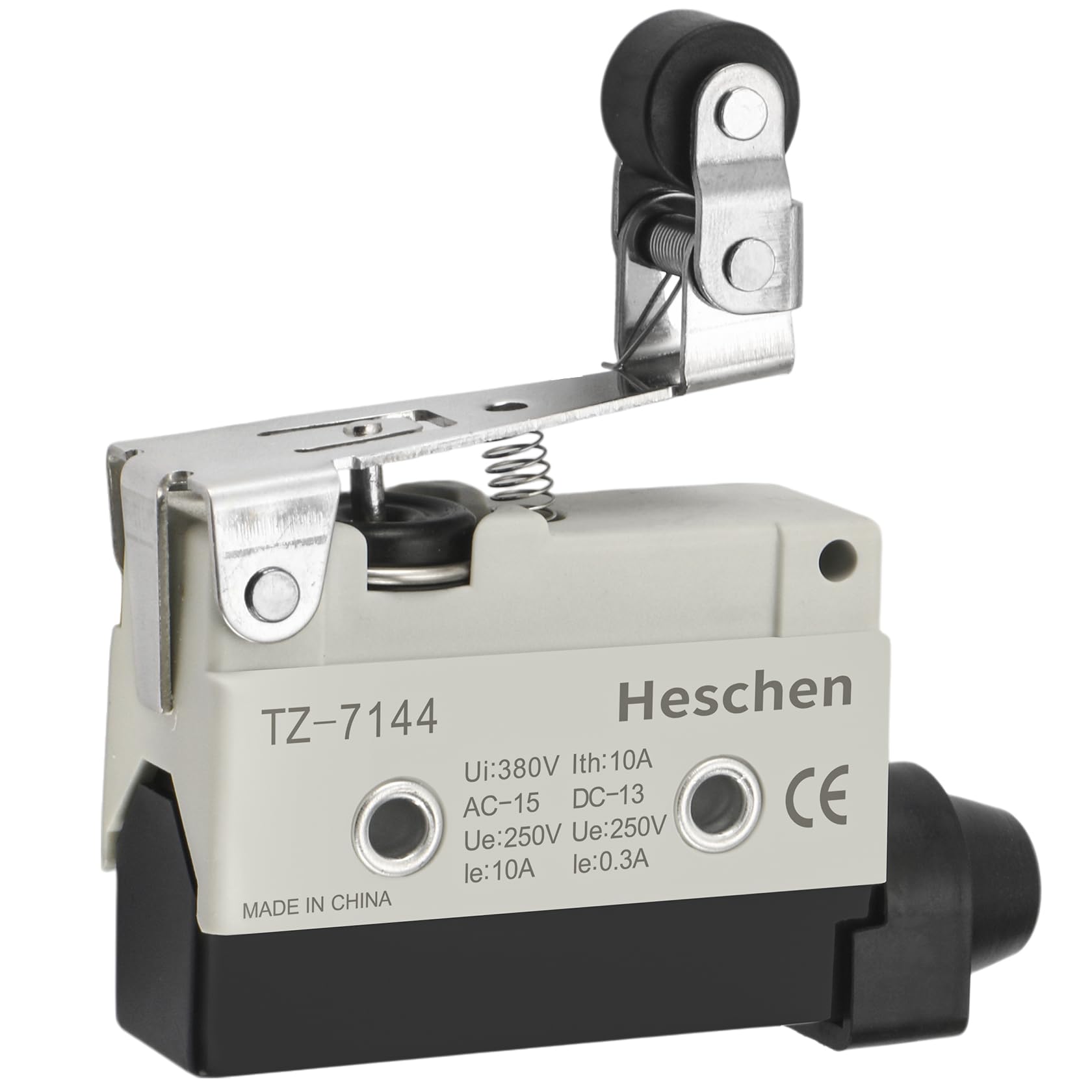 Heschen Horizontal limit switch TZ-7144 single pole snap action roller lever actuator AC 380V 10A for CNN mill