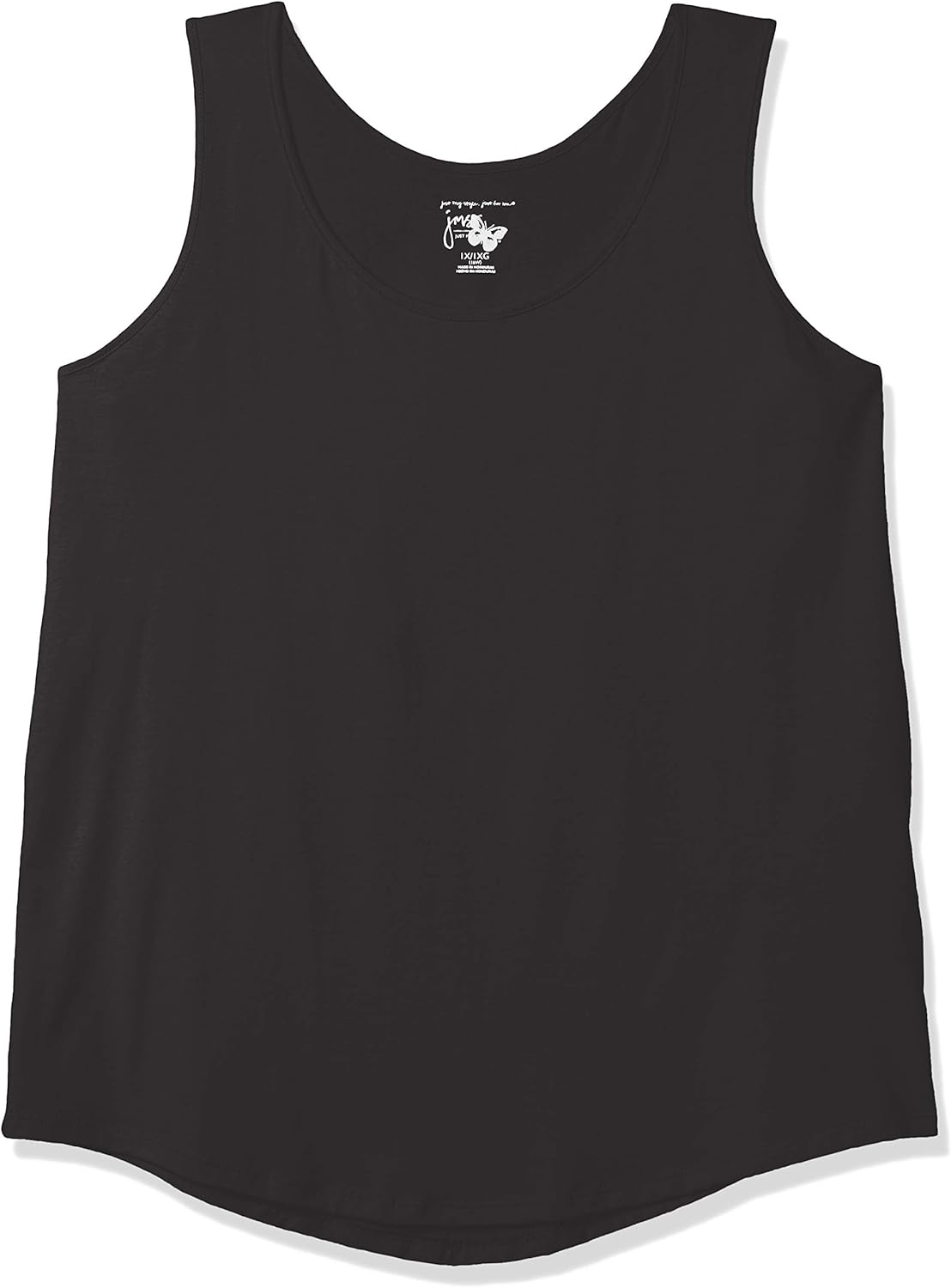 Just My Size Women's Plus-Size Shirt-Tail Tank Top at  Women’s Clothing store