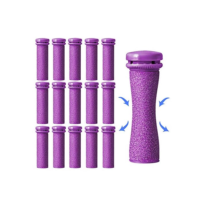 Emjoi Micro-Pedi Mineral Refill Rollers (Extra Coarse) - pack of 4