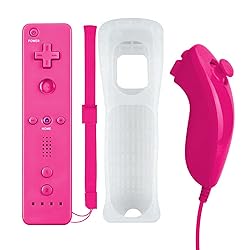 QUMOX Remote Controller and Nunchuck Joystick Pink