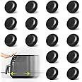Aieve Appliance Slider, 16 Pcs Appliance Sliders for Kitchen Appliances, Small Appliance Slider for Most Countertop (Black)