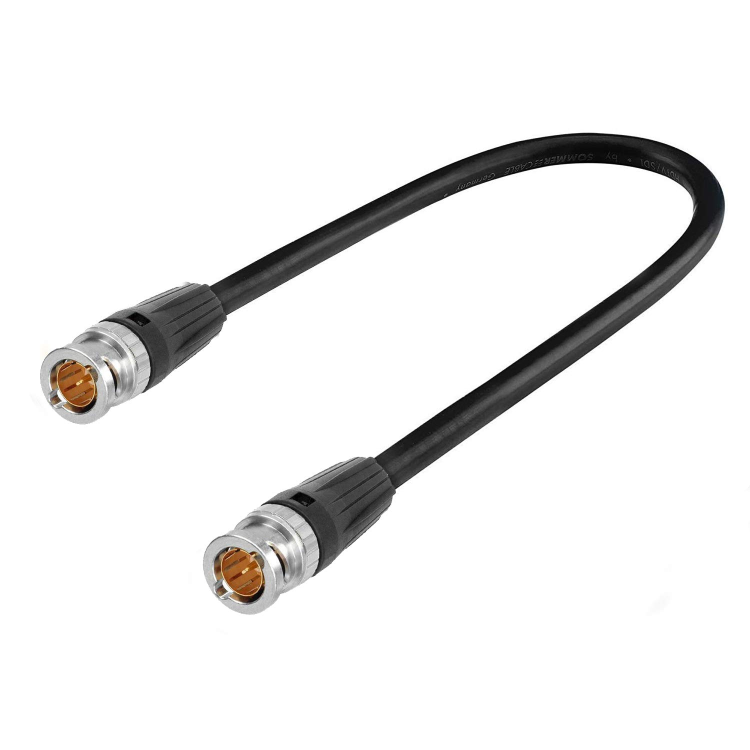 SommerCable VTGR-0100-SW-SW Video Connection Cable [1x BNC Male to 1x BNC Plug] 1.00m Black, Multicolor — image 1