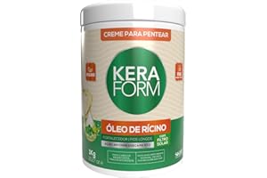 Skafe - Linha Keraform (Creme para Pentear) - Oleo de Ricino 1 Kg - (Keraform (Combing Cream) Collection - Castor Oil Net 32.27 Oz)