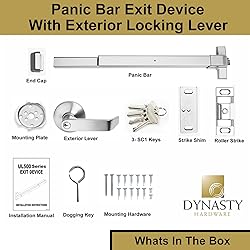 Dynasty Hardware Push Bar Panic Exit Device for