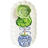 Mud Pie Ceramic Topiary Tray Tidbit Set