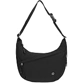 Wytidian Crescent Crossbody Bags For Women, Nylon Waterproof Hobo Bags | Shoulder Dumpling Purse Half Moon Sling Crossbody Luna Bag For Outdoor Travel