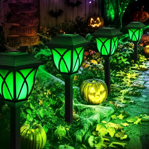 GIGALUMI Solar Halloween Lights Outdoor