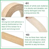 ADERTOS 40mm Real Oak Edging Tape 10m Iron On Pre-Glued Veneer Edging view 3