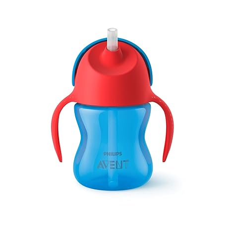 Philips Avent SCF796/01 Strohhalmbecher, 200 ml, blau/rot