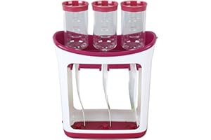 ZASCHMOY Food Squeeze Station - Safe Baby Food Maker with 10 Storage Bags, EasytoUse Squeeze Pouch Filling Station for Infant