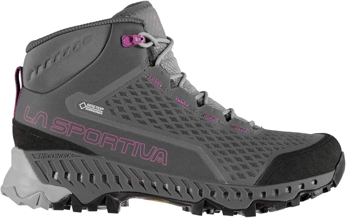 La Sportiva Womens Stream GTX Ladies Walking Boots Lace Up Carbon