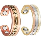 MagVIVACE Copper Ring for Women, Magnetic Ring, 3500 Gauss Effective Magnet, Jewelry Gift (bf)