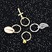 Hicarer 50 Pieces Aluminum Dreadlocks Beads Metal Cuffs and 50 Pieces Braid Hair Clip Accessories, Total 100 Pieces Hair Decoration Braiding Hair Jewelry, Multiple Styles