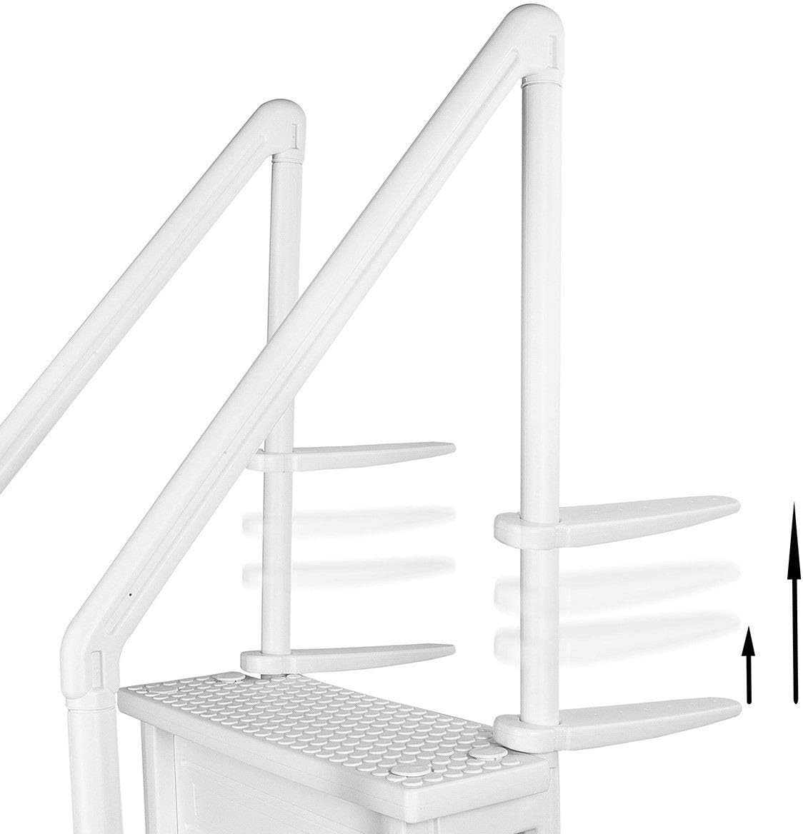 32 Inch Safety Step Above Ground Swimming Pool Ladder /W Handle Slip Prevent : Garden & Outdoor