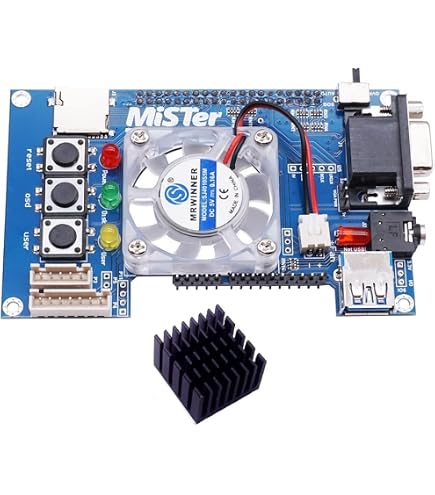 For DE10-Nano Mister FPGA Accessories Metal Case Shell USB HUB IO Board Fan Kit