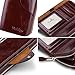 Yafeige Large Luxury Women's RFID Blocking Tri-fold Leather Wallet Zipper Ladies Clutch Purse(Coffee)