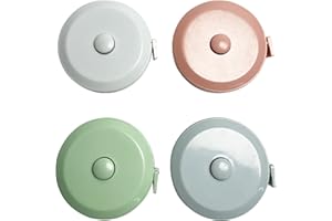Set of 4 Soft Waist Measurement Tapes for Measuring Waist Circumference, Fabric Cutting and Garment Construction. Automatic R