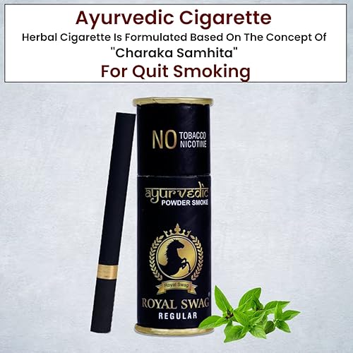ayurvedic herbal cigarettes Royal Swag Herbal Cigarettes 100% Tobacco Free 100% Nicotine Free Cigarettes  Regular (Pack of 05 Sticks) in Dubai - UAE