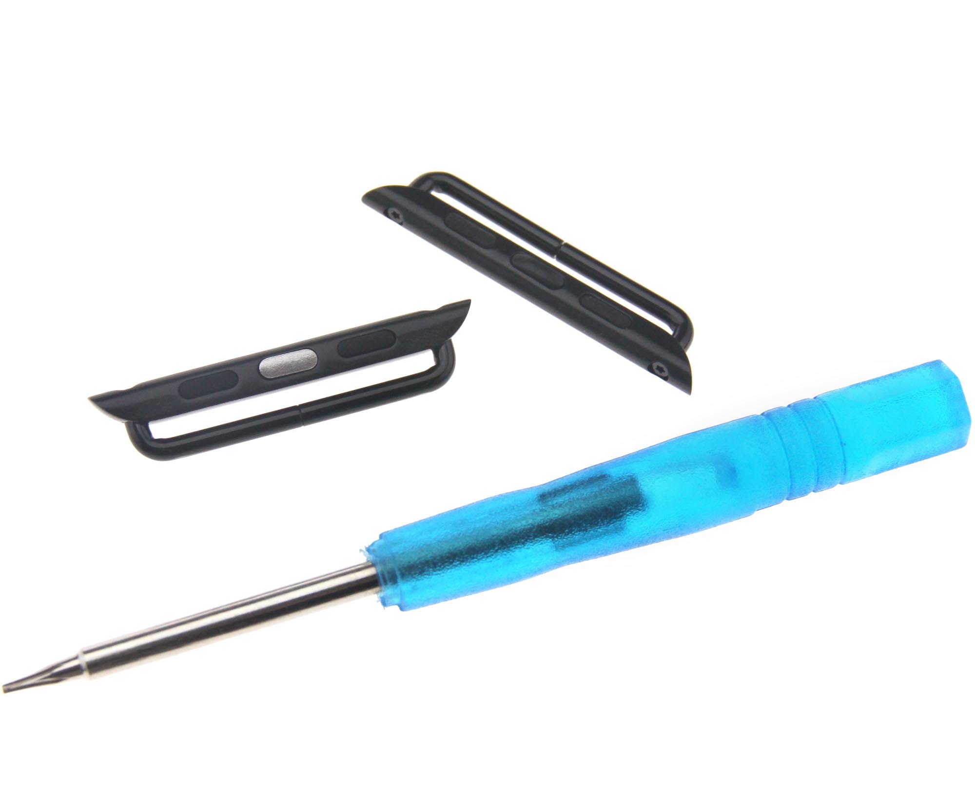 Be In Your Mind Pair of Watch Strap Adapter Smartwatch Band Connector with Mini Screwdriver Compatible with 42mm Apple Watch