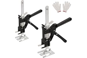 VOGUAD 2 Pack Labor Saving Arm Jack, Lever Arm Lifter Hand Tool Jacks, Effort Elevator for Installing Doors Windows Cabinet, Furniture Drywall Lifter Jack