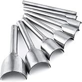 Caydo 8 Pcs Leather Tools Craft Half-Round Cutter Punch, Leather Punch Tool | for Crafting Strap Belt, Wallet and Bag, 5-40 mm