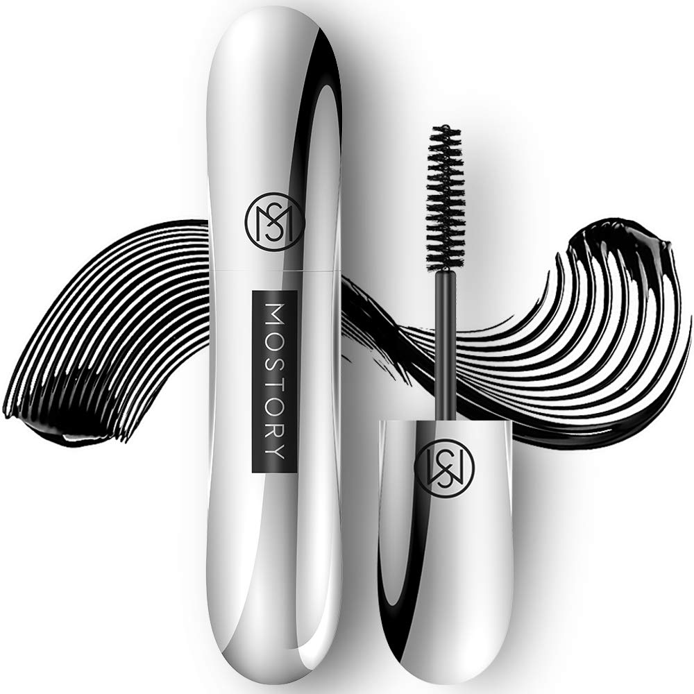 MOSTORY Cloud Volume Lash Mascara Black - Lash Mascara Black Volume Length Smudgeproof Curl Eyelash Lifted Thick Long Lasting Volumious 4D Silk No Flicks No Clumps Bristle Brush (0.3 oz) : Beauty