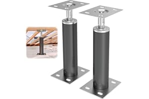 ForoGore 2 Pack Adjustable Floor Jack Post House Jacks for Leveling Telescoping Jack for Temporary Support, Adjustable Range 12 inch - 16 inch