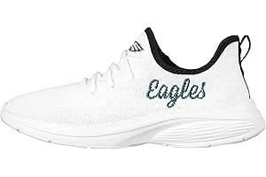 FOCO NFL Womens NFL Team Logo White Athletic Shoes Sneakers