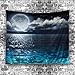 Messagee Beautiful Moon Lake Tapestry Wall Hanging Mandala Bohemian Indian Hippie Wall Art