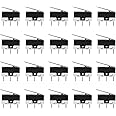 Gikfun 20PCS AC 1A 125V 3Pin Limit Micro Switch Long Hinge Lever DIY EK1713