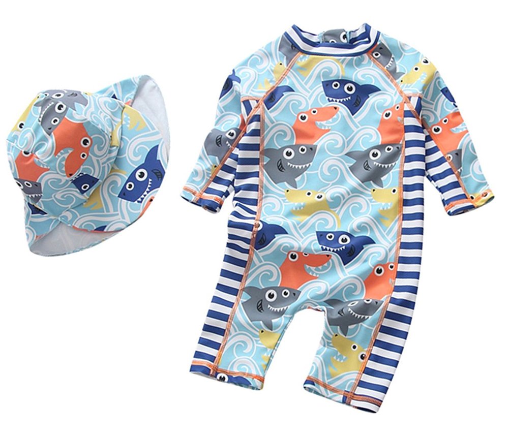 Buy Baby Boys Swimsuit One Piece Toddlers Zipper Bathing Suit Swimwear