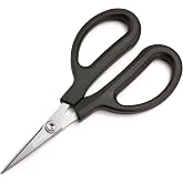 Ascend Tools 6-1/4 inch Carbon Steel Kevlar Shears | Cuts Kevlar, Dyneema, Vectran, Spectra, Technora, Nomex, Innegra, Dacron, Fiberglass, Carbon Fiber, Fiber Optic