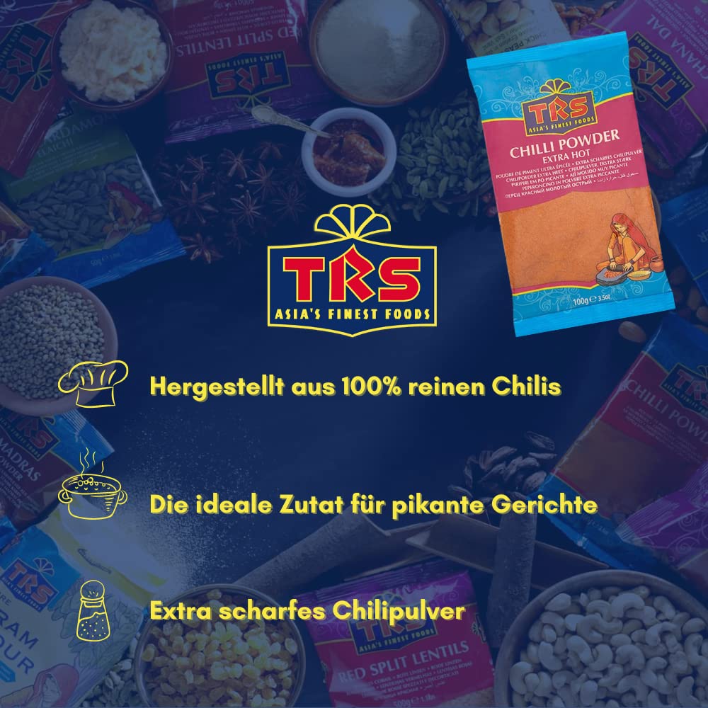 TRS - Chilli Pulver Extra Scharf - (1 X 100 GR) (Packung mit 2) 3