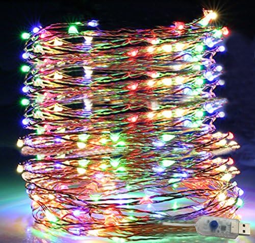 Mscrosmi 200 LED 66ft Waterproof Color changing LED Copper wire string light, use for Wedding, Birthday, Parties, Home decorations and more.(Multi-Color)