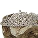 Thmyo Rhinestones Crystal Wedding Bridal Pageant Hair Jewelry Princess Tiara Crown Birthday Headband (Silver)