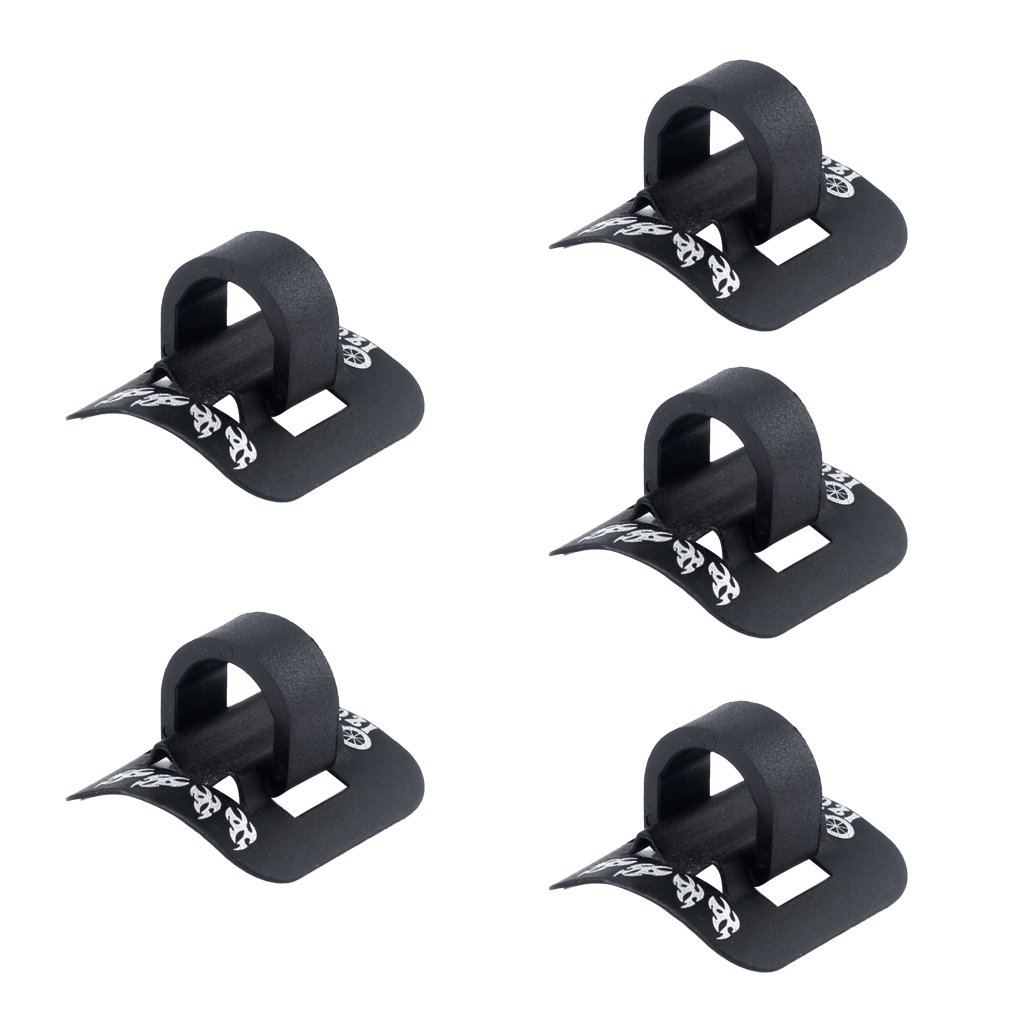 Homyl 5er Pack Aluminium C-Clip Fahrrad Zugbefestigung Klammer Schnalle