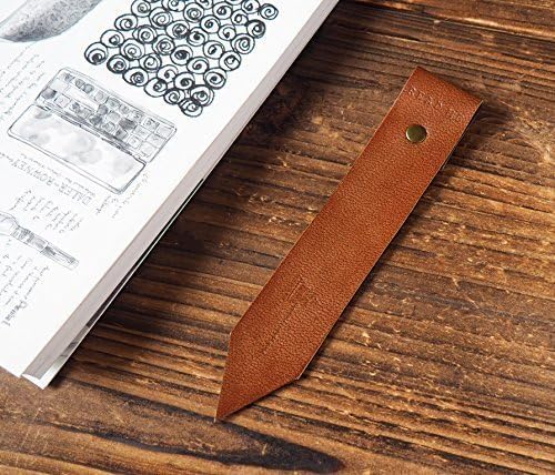 Leather Bookmark - Handmade Hand stitched Book Mark, Minimalist, Minimal, Book lovers gift, Readers gift #Dark Brown