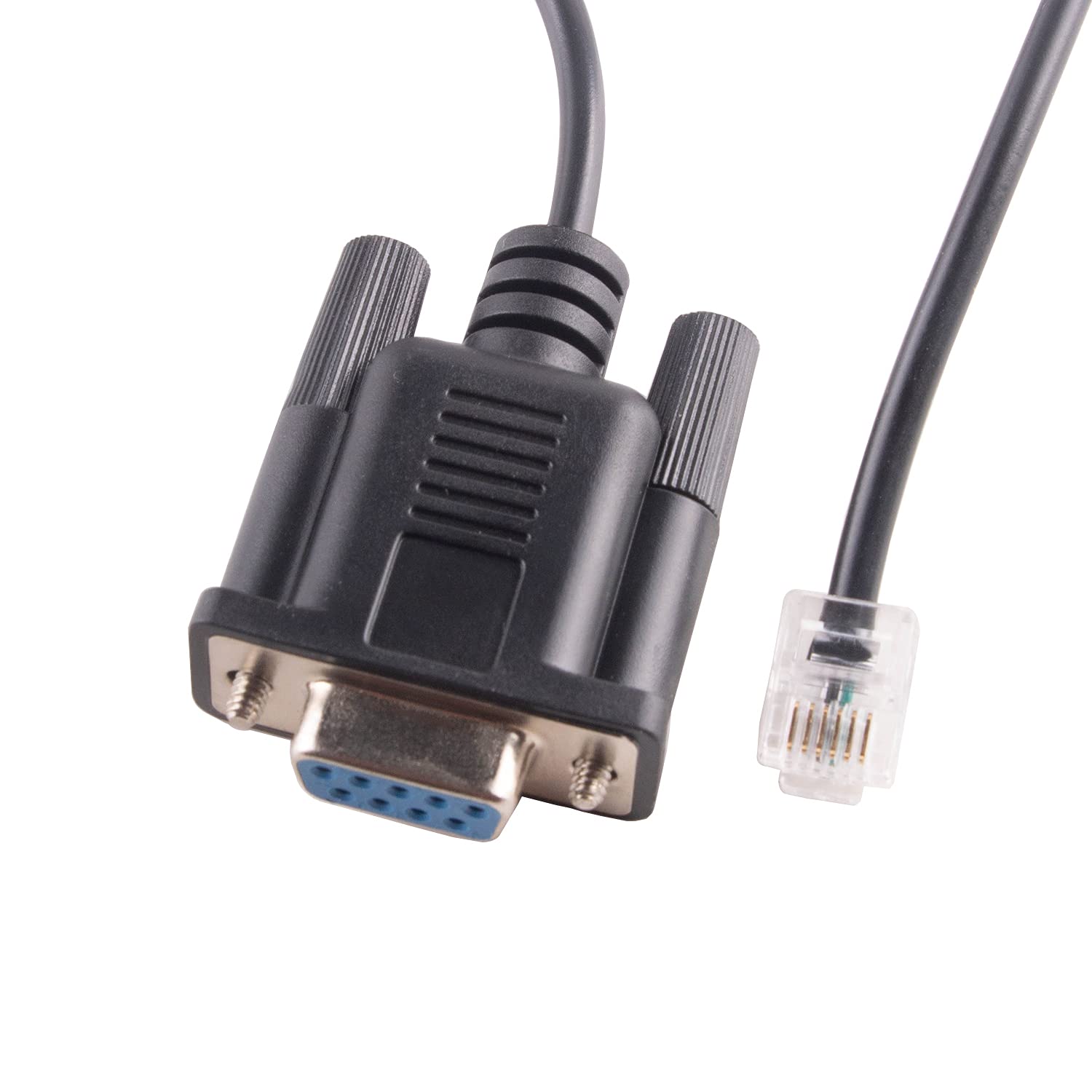 usangreen USB DB9 RS232 to RJ11 RJ12 Serial Cable for Stepper Motor DM432C DM442 DM556 Leadshine Servo 6FT (DB9 to RJ12 (Without Chip))