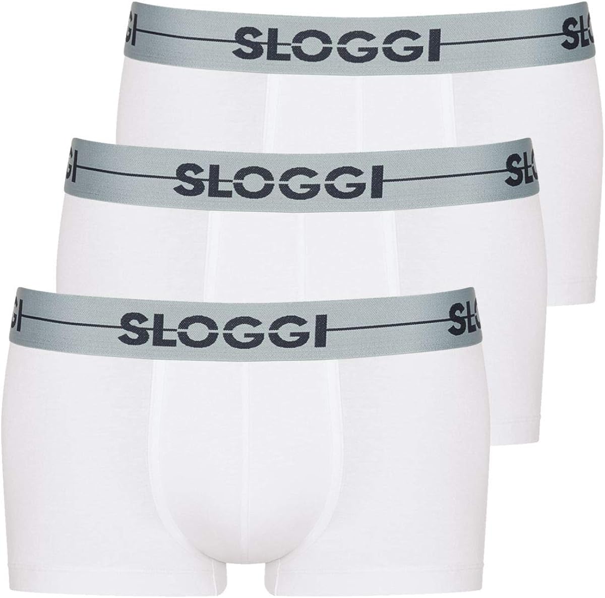 Sloggi Mens Go Soft Waistband Comfort Cotton Low Rise Hipster Boxers