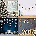 3D Twinkle Star Hanging Banner - Sparkly Paper Star Bunting Garland for Wedding, Birthday Party, Home Wall Decoration Backdrop, Gold+Silver, 12 pcs